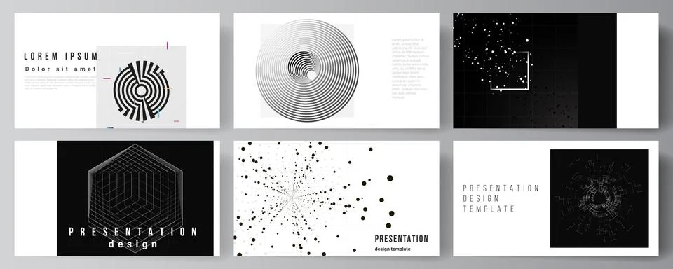 Vector layout of the presentation slides design templates for presentation Illustrazione stock