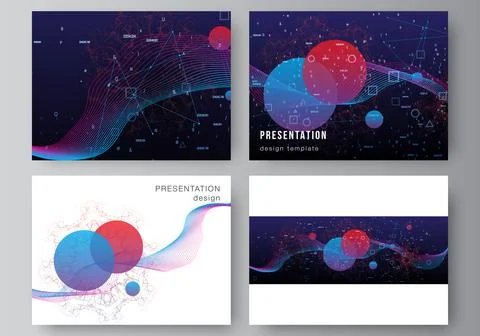 Vector layout of the presentation slides design business template, multipurpose Illustrazione stock