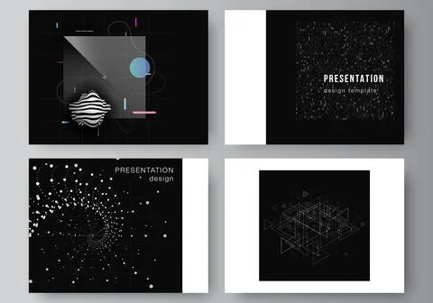 Vector layout of the presentation slides design business templates, template for Illustrazione stock