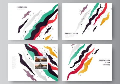 Vector layout of the presentation slides design business templates, multipurpose Stock Illustration