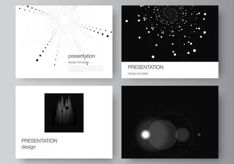 Vector layout of the presentation slides design templates for presentation Stock Illustration