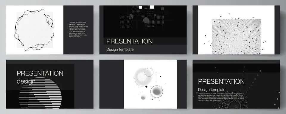 Vector layout of the presentation slides design business templates, template for Stock Illustration