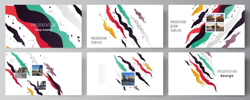 Vector layout of the presentation slides design business templates, multipurpose Stock Illustration