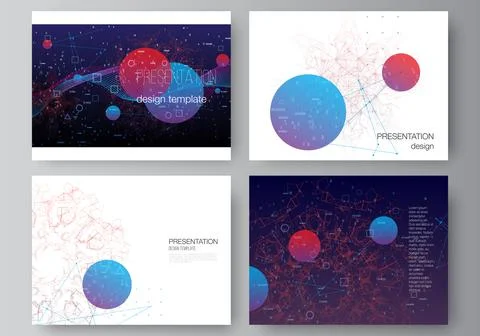 Vector layout of the presentation slides design business template, multipurpose 库存插图