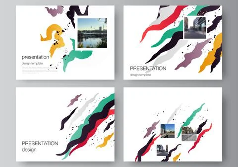 Vector layout of the presentation slides design business templates, multipurpose Stock Illustration