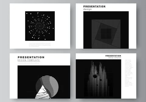 Vector layout of the presentation slides design templates for presentation Stock Illustration
