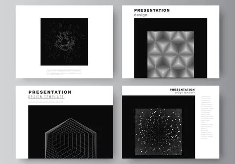 Vector layout of the presentation slides design templates for presentation Stock Illustration