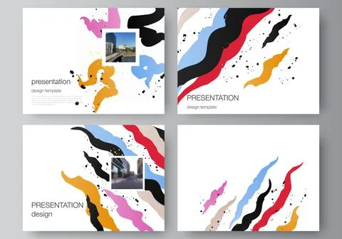 Vector layout of the presentation slides design business templates, multipurpose Stock Illustration