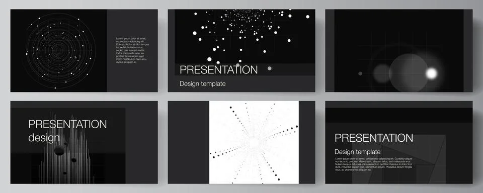 Vector layout of the presentation slides design templates for presentation Stock Illustration