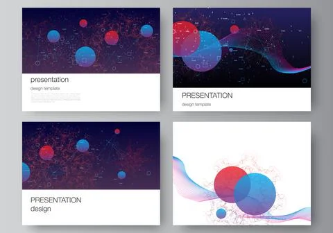 Vector layout of the presentation slides design business template, multipurpose Illustrazione stock