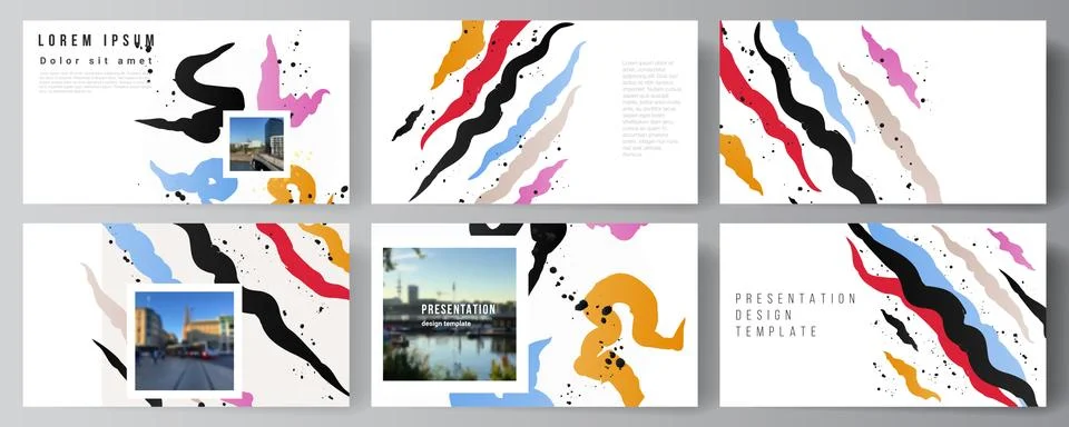 Vector layout of the presentation slides design business templates, multipurpose Stock Illustration