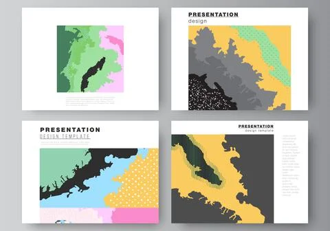 Vector layout of the presentation slides design templates, multipurpose template Stock Illustration