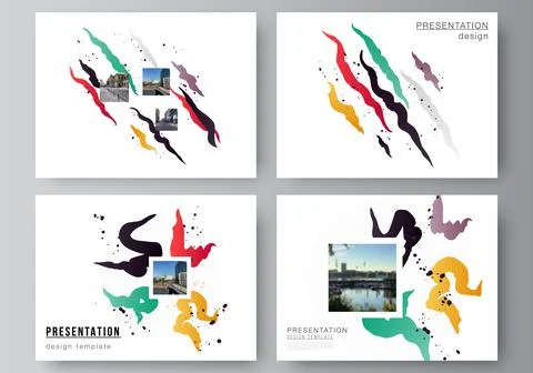 Vector layout of the presentation slides design business templates, multipurpose Stock Illustration