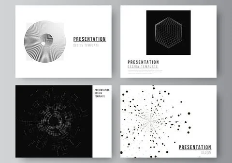 Vector layout of the presentation slides design templates for presentation Illustrazione stock