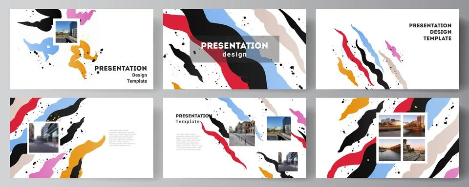 Vector layout of the presentation slides design business templates, multipurpose Stock Illustration