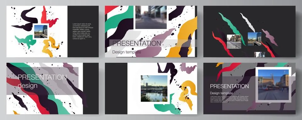Vector layout of the presentation slides design business templates, multipurpose Stock Illustration