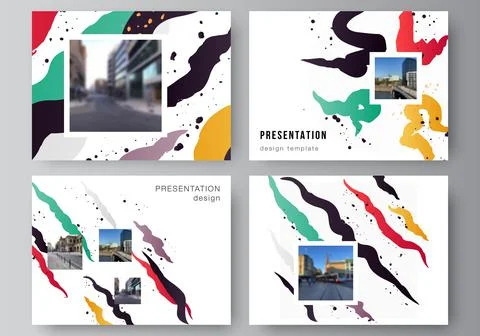 Vector layout of the presentation slides design business templates, multipurpose Stock Illustration