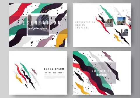 Vector layout of the presentation slides design business templates, multipurpose Stock Illustration