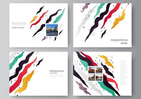 Vector layout of the presentation slides design business templates, multipurpose Stock Illustration