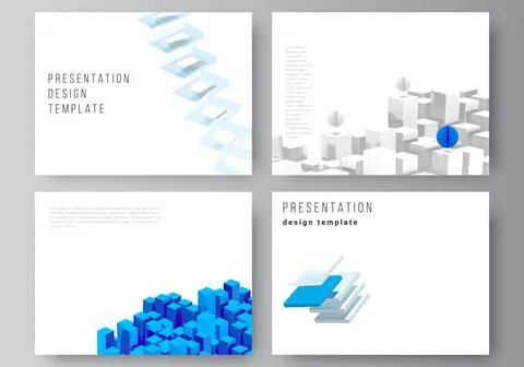 Vector layout of presentation slides design templates, template for presentation Stock Illustration
