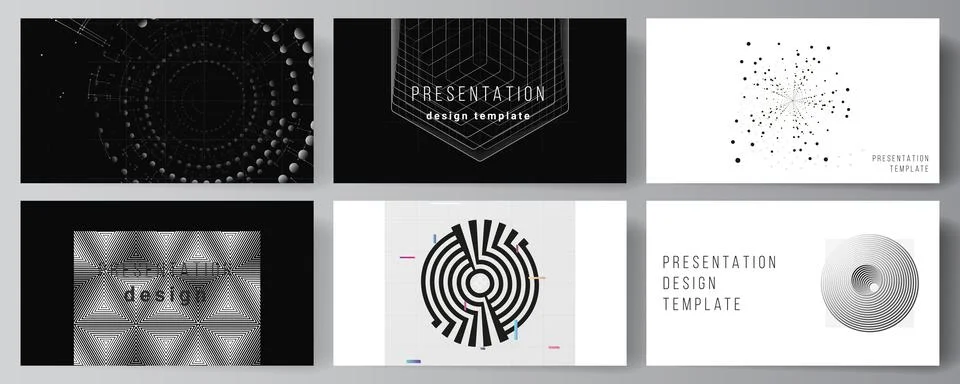 Vector layout of the presentation slides design templates for presentation Stock Illustration
