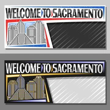 Vector layout for Sacramento Stock Illustration