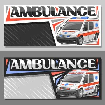 Vector layouts for Ambulance Stock-Illustration