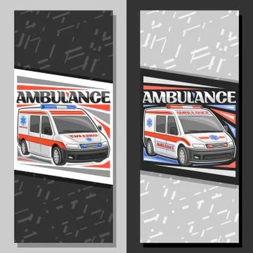 Vector layouts for Ambulance Illustrazione stock