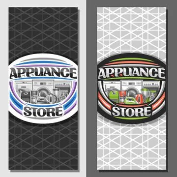 Vector layouts for Appliance Store Stock Illustration