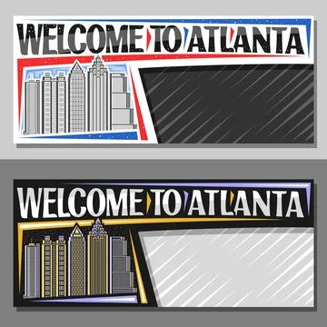 Vector layouts for Atlanta Stock Illustration