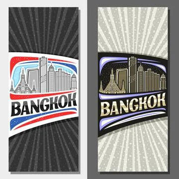 Vector layouts for Bangkok Ilustración de archivo