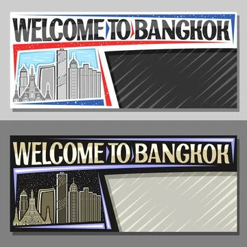 Vector layouts for Bangkok Ilustración de archivo