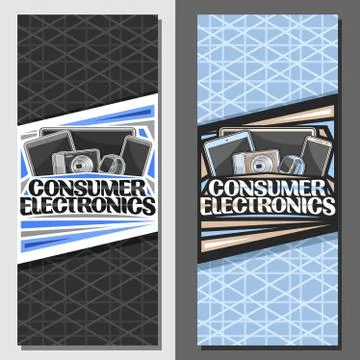 Vector layouts for Consumer Electronics Stock Illustration
