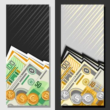 Vector layouts for Currency Exchange Stock Illustration