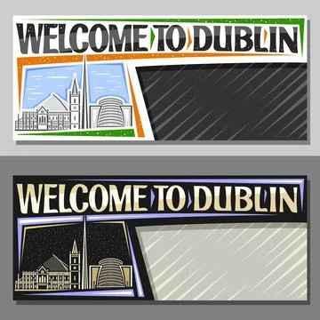 Vector layouts for Dublin Stock Illustration