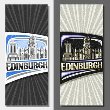 Vector layouts for Edinburgh Stock Illustration