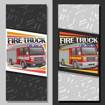 Vector layouts for Fire Truck Stock Illustration