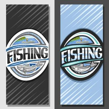 Vector layouts for Fishing Stock Illustration