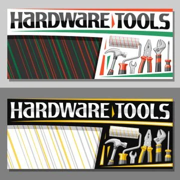 Vector layouts for Hardware Tools Stock Illustration