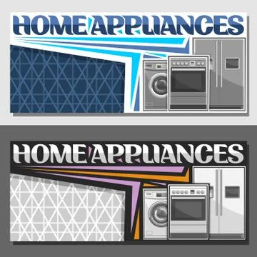Vector layouts for Home Appliances Stock Illustration