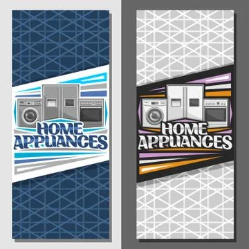 Vector layouts for Home Appliances Stock Illustration