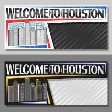 Vector layouts for Houston Stock Illustration