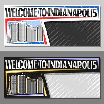 Vector layouts for Indianapolis Stock Illustration