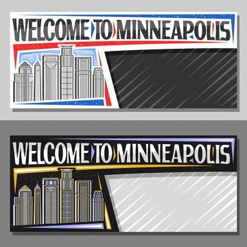 Vector layouts for Minneapolis Stock Illustration