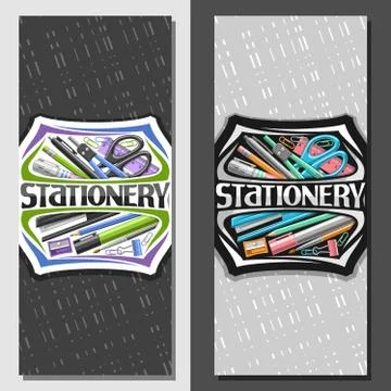 Vector layouts for office Stationery Illustrazione stock