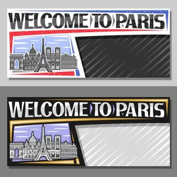 Vector layouts for Paris Stock Illustration