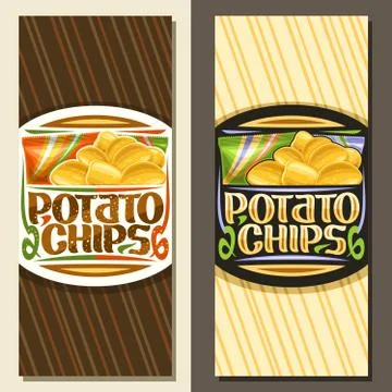 Vector layouts for Potato Chips Stock Illustration