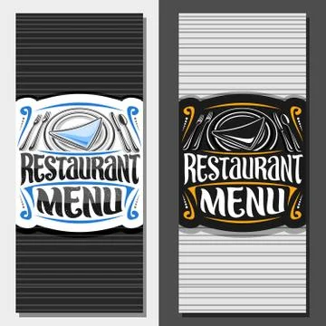 Vector layouts for Restaurant Menu Stock Illustration
