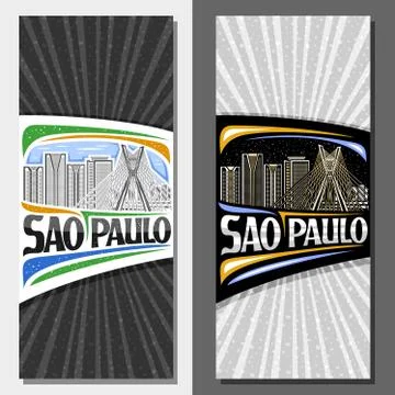 Vector layouts for Sao Paulo Stock Illustration
