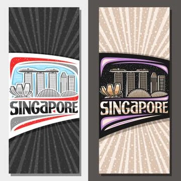 Vector layouts for Singapore Stock Illustration